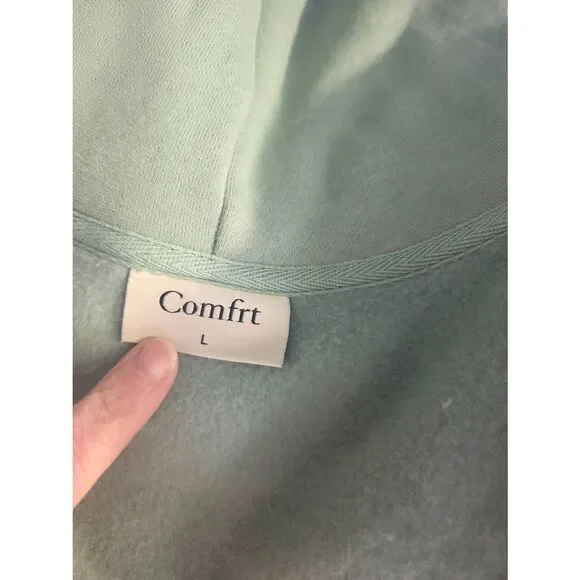 COMFRT Airplane Mode Travel Full Zip Hoodie Sz. L - Picture 6 of 12